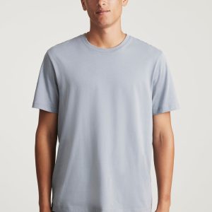 SHORT SLEEVE CREW NECK T-SHIRT IN TRADEWINDS