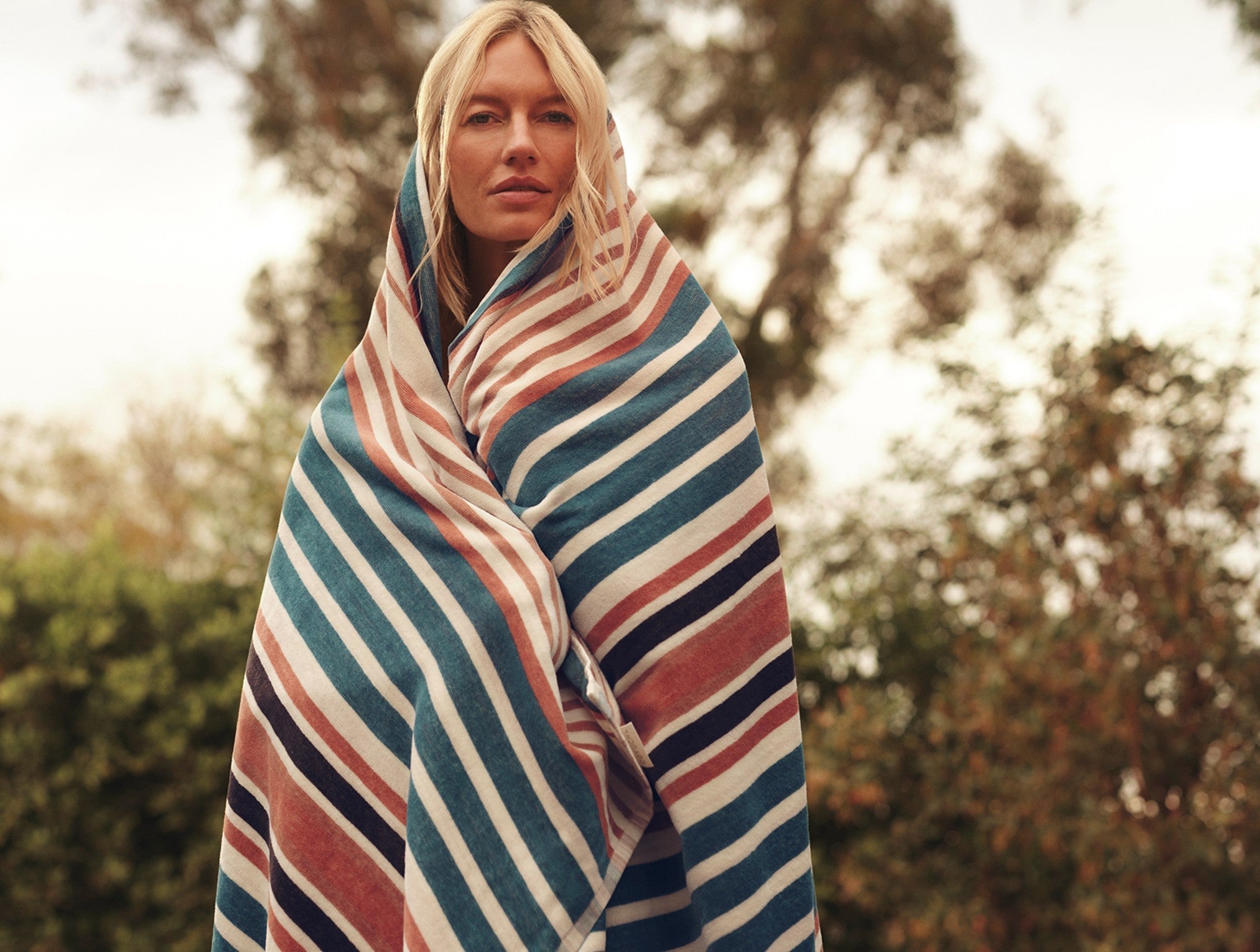 Dawn Stripe Organic Beach Towel - Image 2