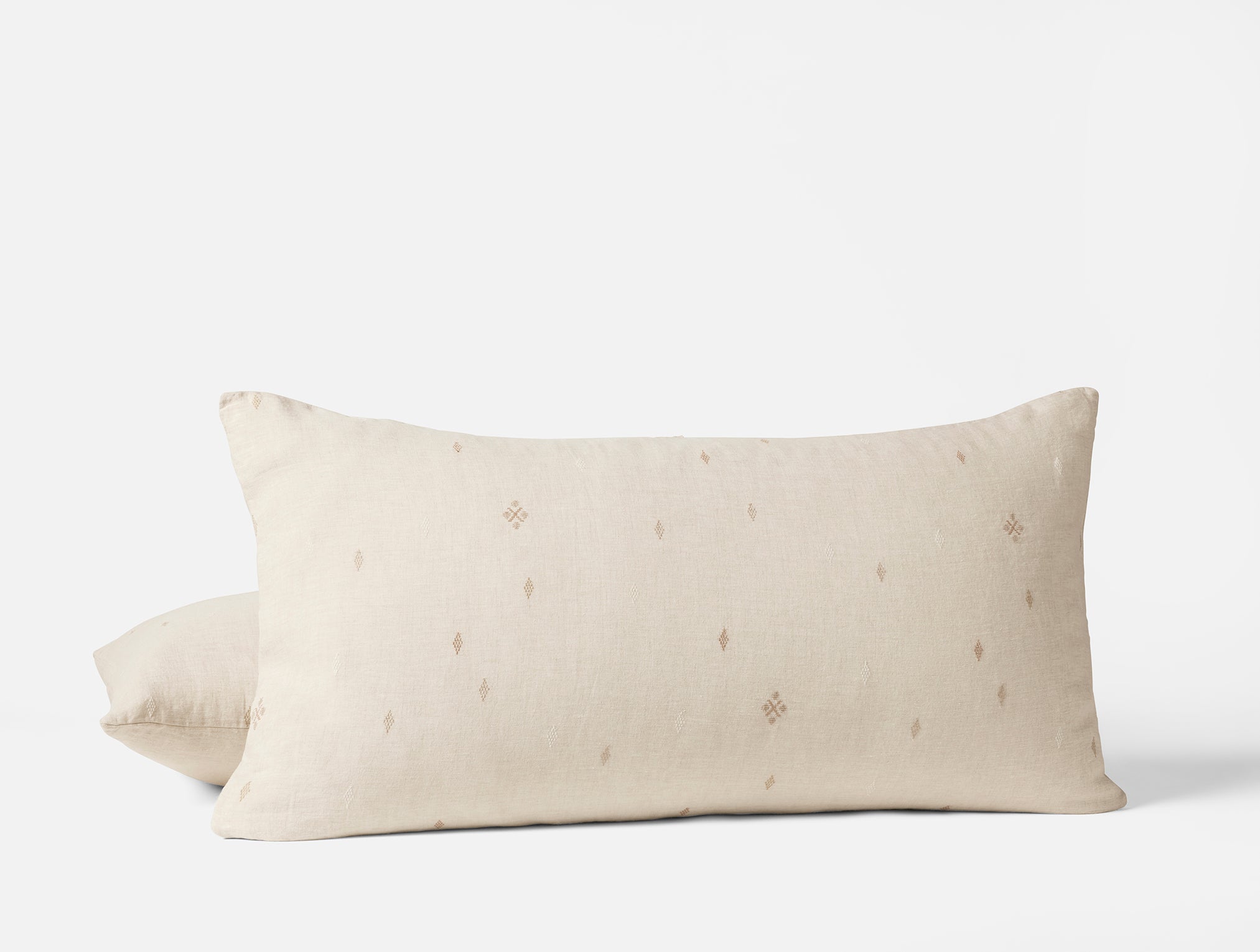 Cambria Embroidered Organic Linen Sham - Image 4