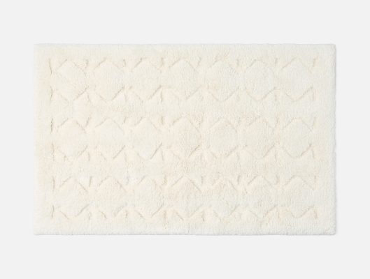 Diamond Shag Organic Bath Rug