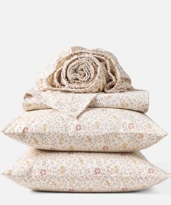 Organic Print Percale Sheet Set