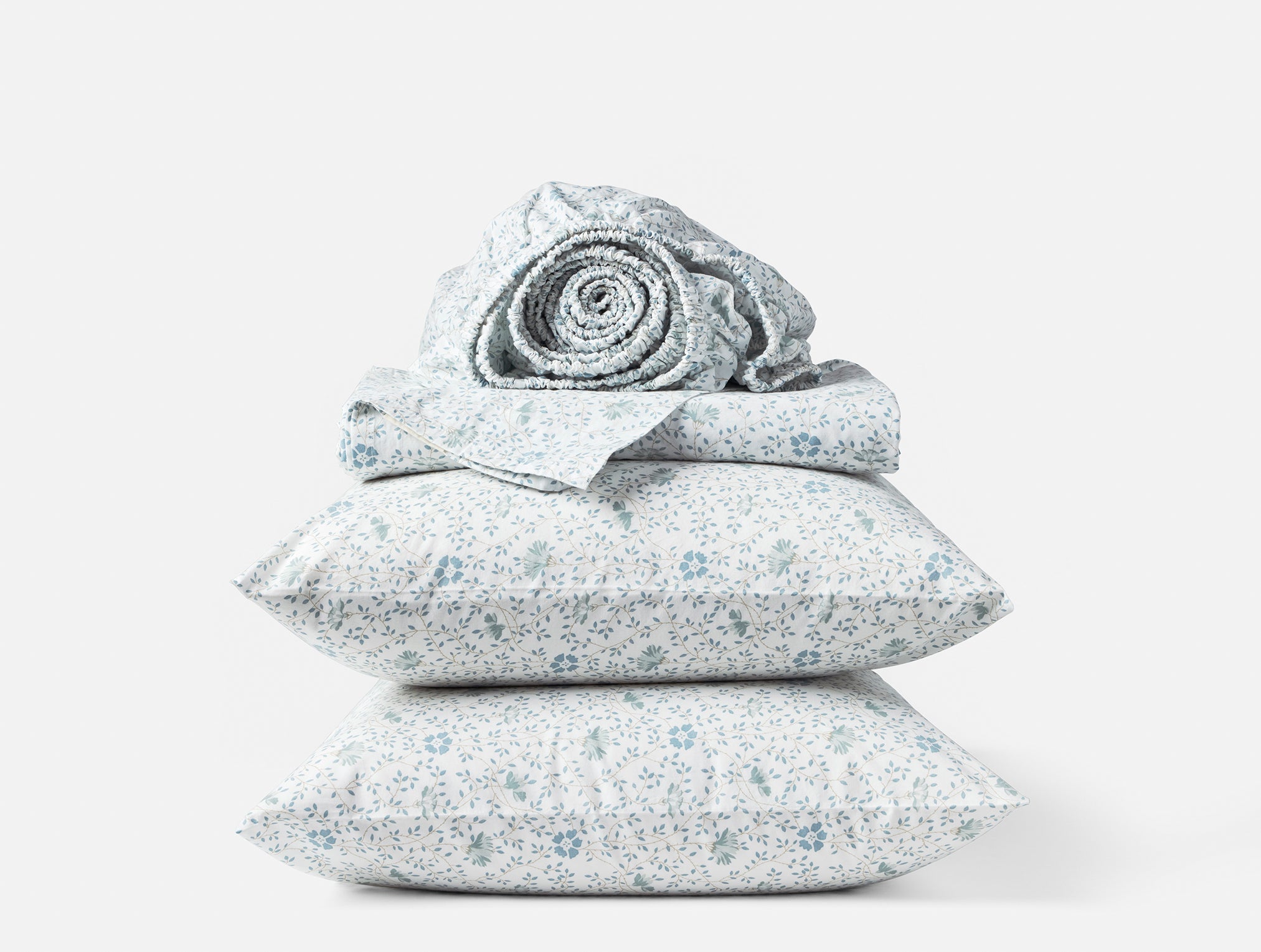 Organic Print Percale Sheet Set