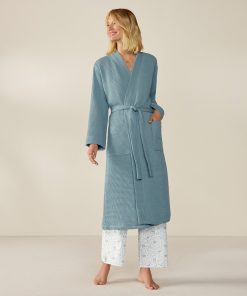 Unisex Organic Waffle Robe