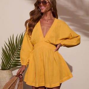 Brighter Days Gauze Mini Dress