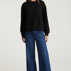 PALOMA MARINE WIDE LEG IN MID SHADED FLEX BLUE