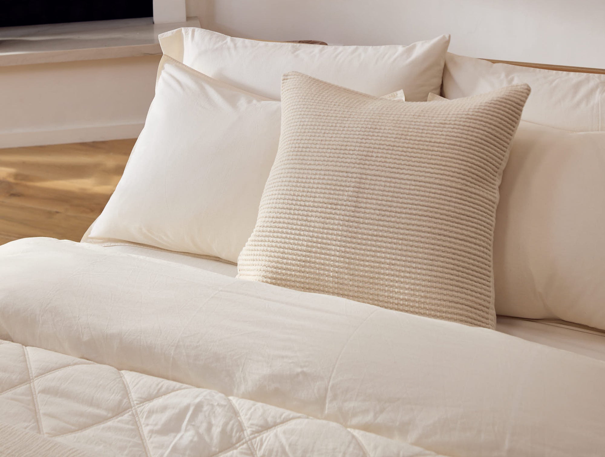 Organic Crinkled Percale™ Duvet Cover - Image 3