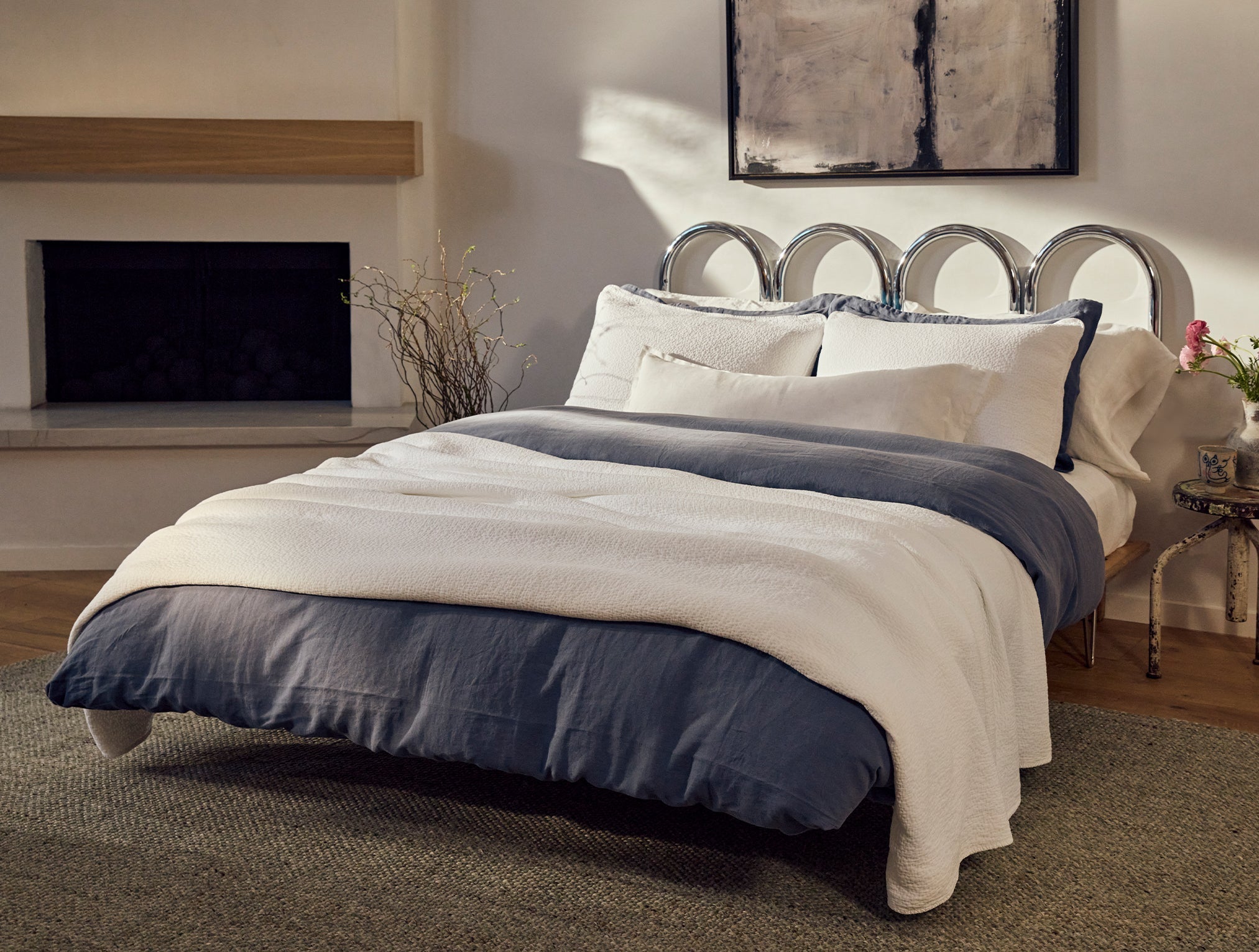 Cascade Organic Matelasse Coverlet - Image 2