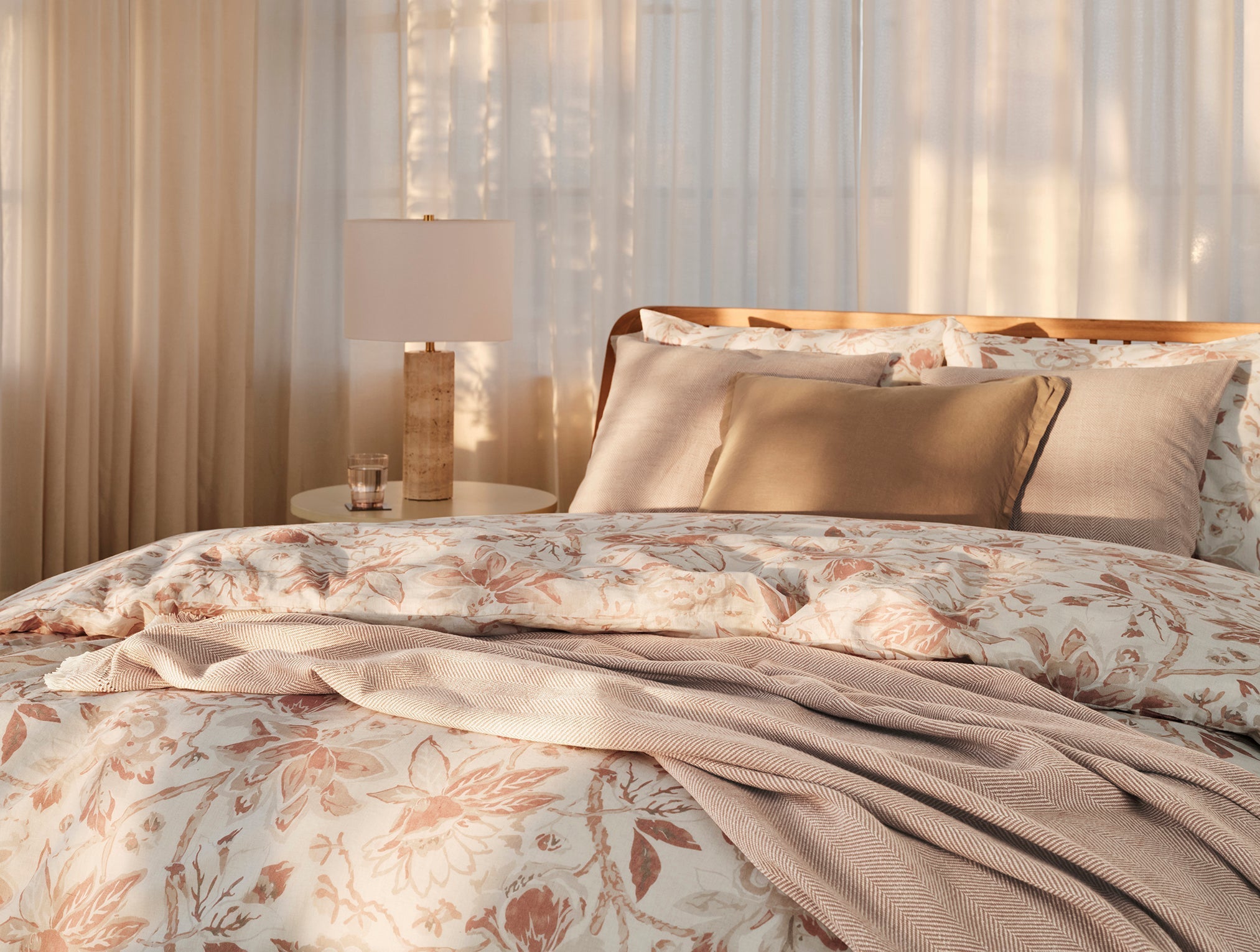 Sea Bloom Print Duvet Cover - Image 4