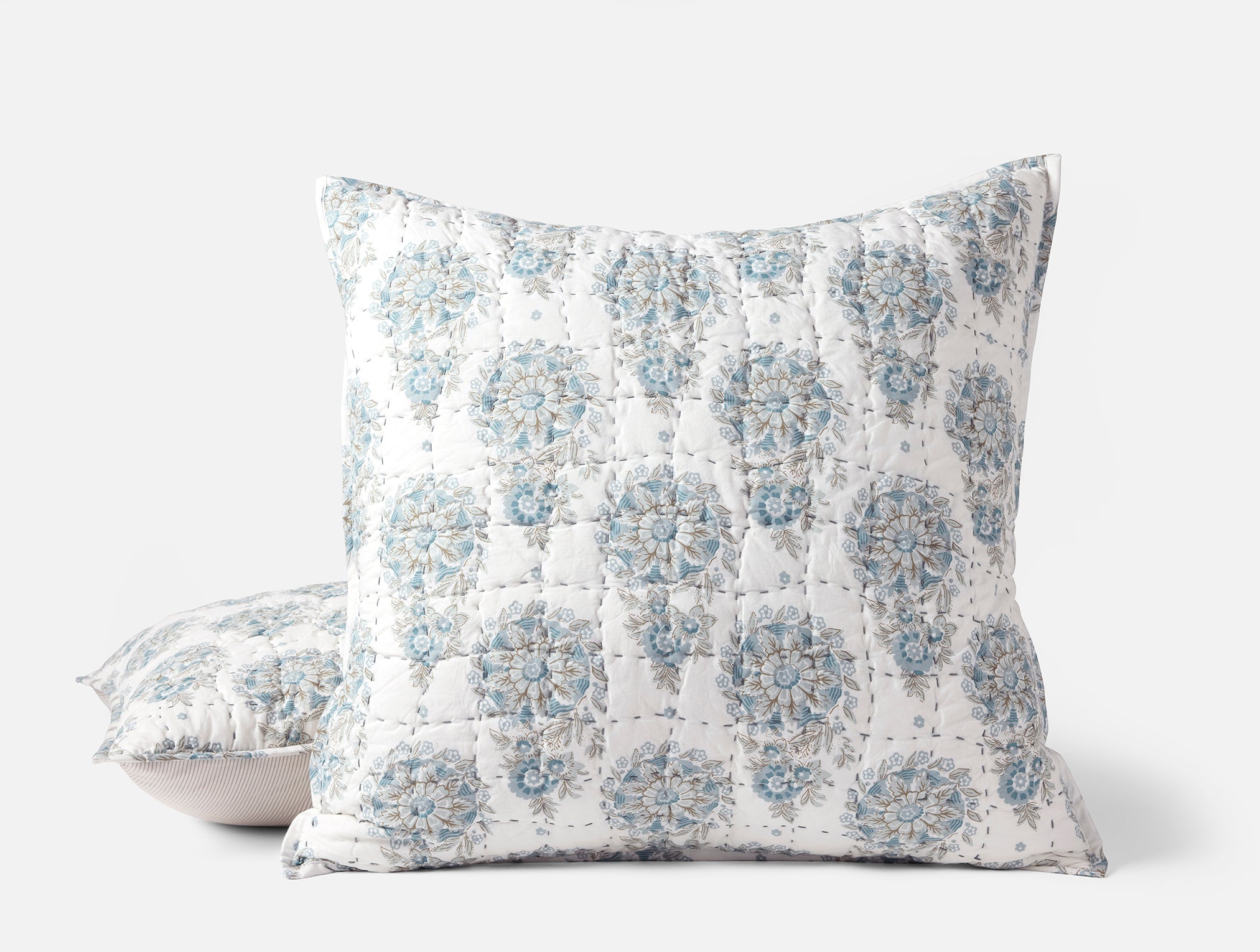 Flores Handstitched Organic Sham