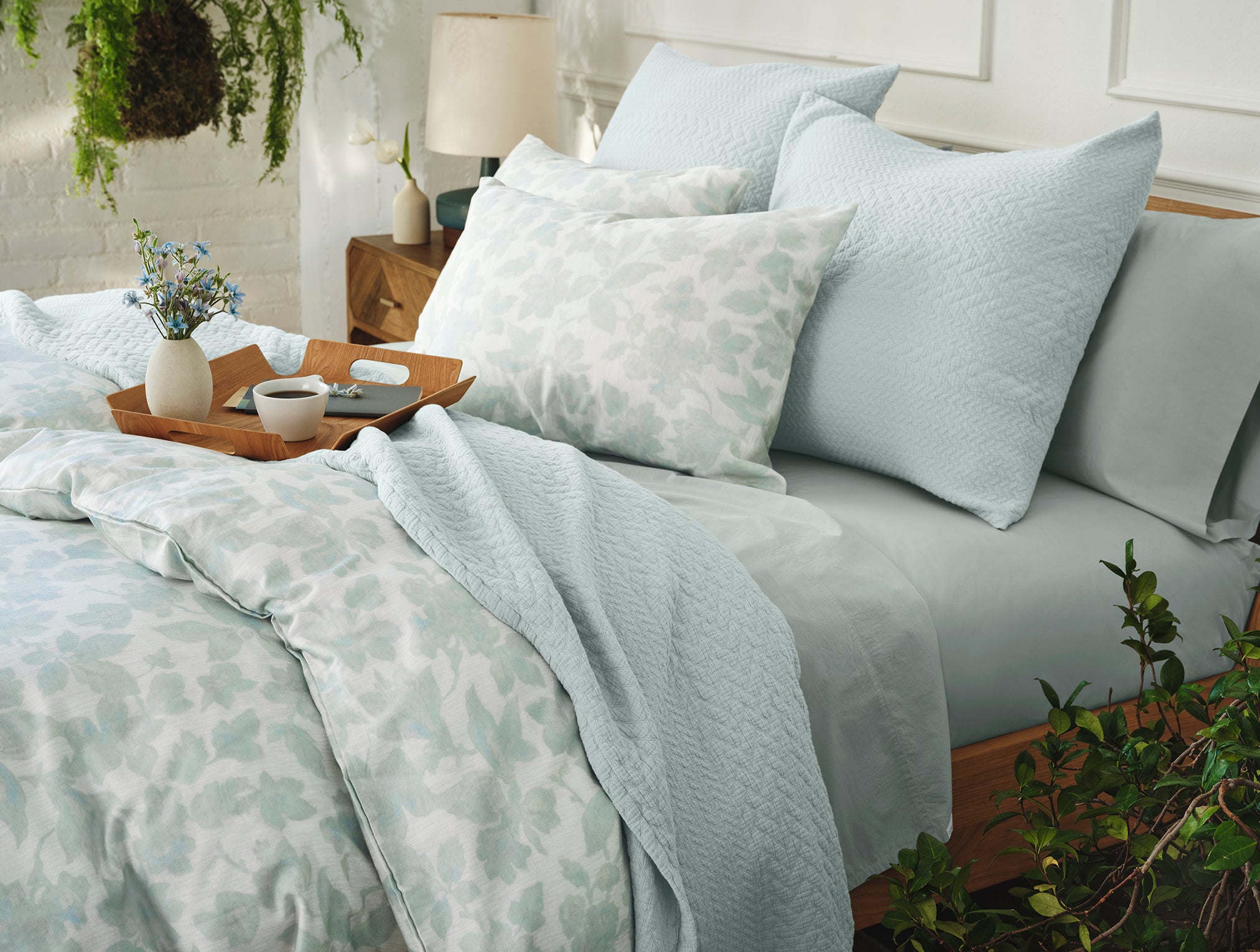 Camellia Organic Print Duvet Cover - Image 5