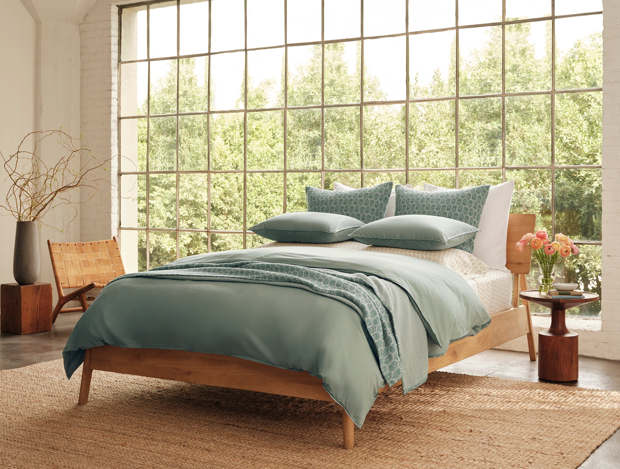 Organic Print Percale Sheet Set - Image 3