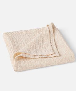 Organic Print Matelasse Baby Blanket