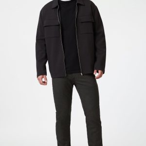 MARCUS SLIM STRAIGHT LEG IN BROWN FEATHER TWEED