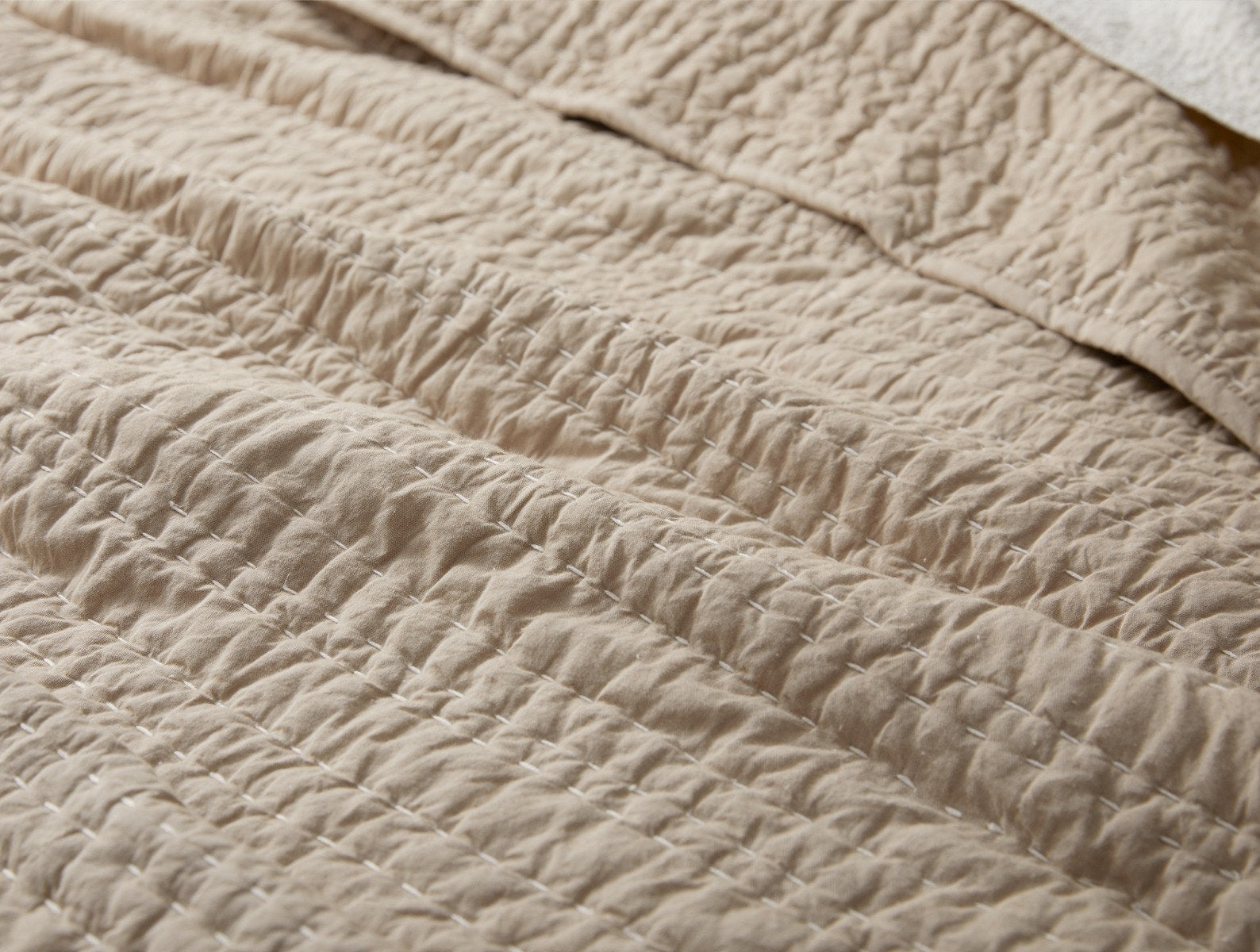 Channel Handstitched Organic Quilt - Image 3