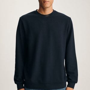 CREW NECK SWEATSHIRT IN DARK SAPPHIRE