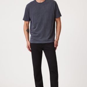 ZACH STRAIGHT LEG IN BLACK FEATHER BLUE